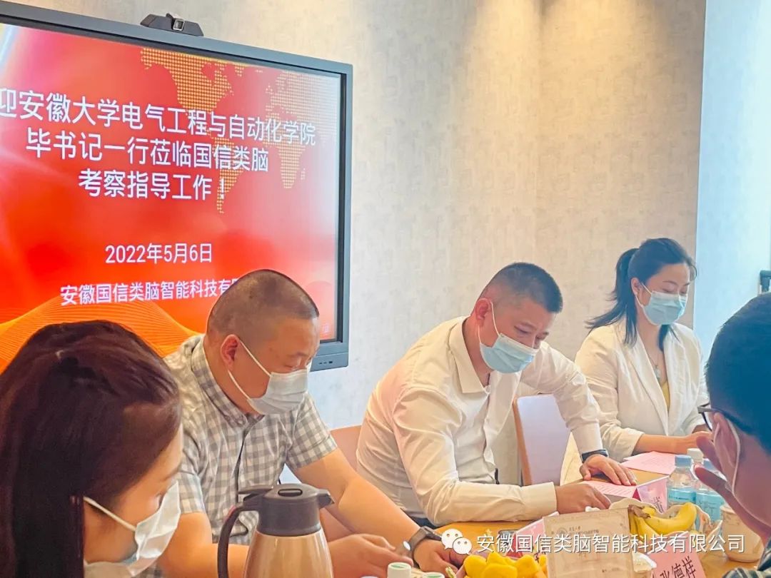 安徽大学电气工程与自动化学院毕书记一行莅临Z6尊龙公司考察指导工作(图2)